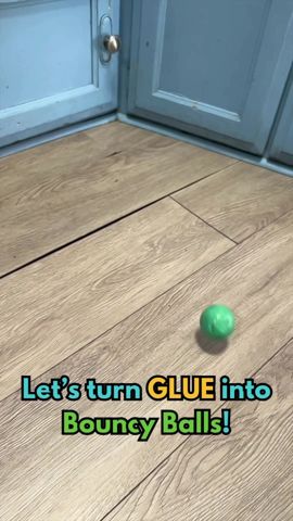 Did you know you can make your very own bouncy ball at home?  Here’s what you’ll need:  Warm water, glue, borax, food coloring, corn starch, and measuring spoons/cups This is a sup